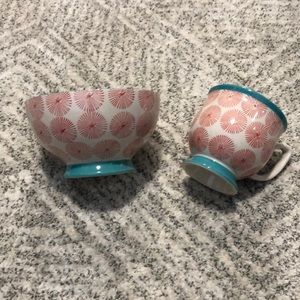 Pioneer woman starburst cup and bowl